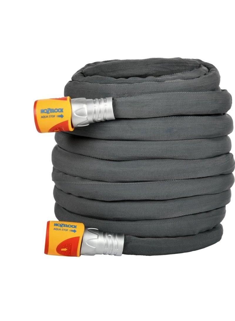 HOZELOCK TuffHoze Hybrid Garden Hose 12.5M – Ultra Flexible Anti-Kink Water Hose with Tuff-Fibre Technology, Heavy Duty High Pressure Hose Pipe 40 Bar, Ready to Use for Gardening & Car Wash - Image 1