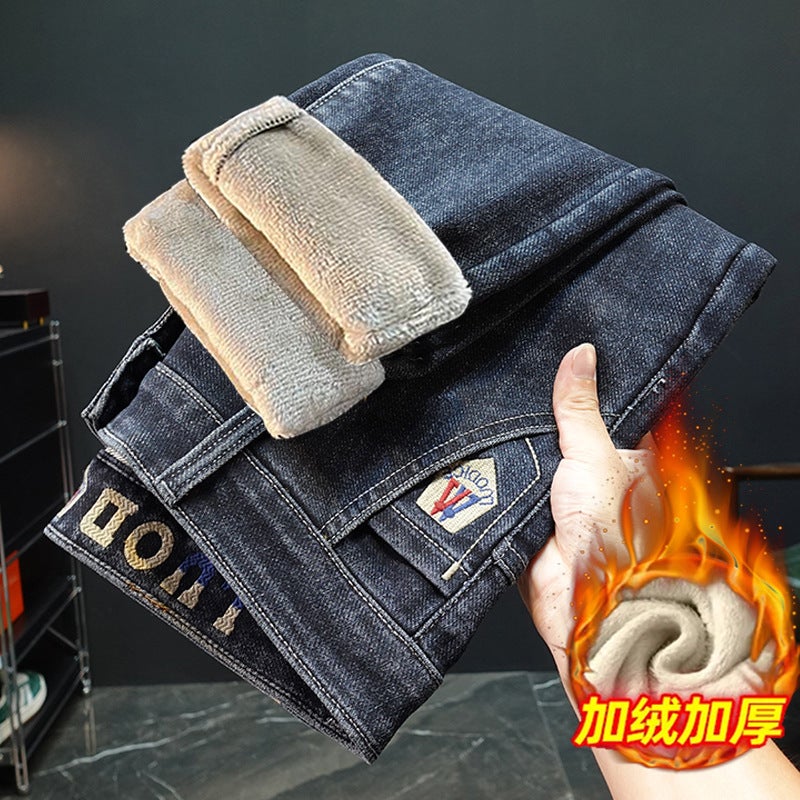 Unisex Classic Denim Jeans Loose Fit Daily Outdoor Wear - Image 3