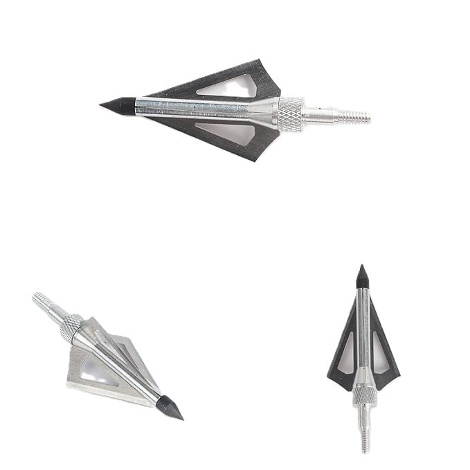 Futaba Broad and Heads,3 Archery Tip - 125 g - Silver - 6pc Pack - Image 2