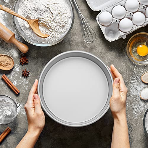 Last Confection 6 x 2 Inch Round Cake Pans, Set of 2 Anodized Aluminum Cake Pans Baking Tins - Image 5