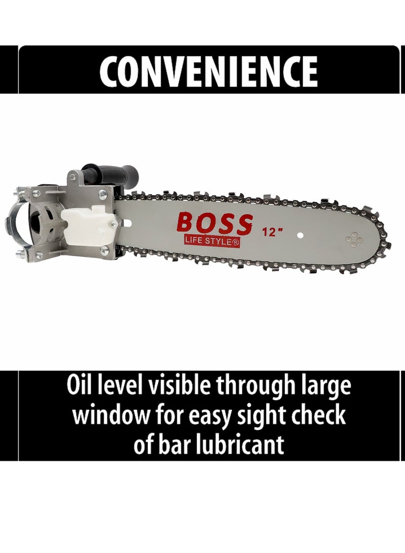 BOSS 12 Inch Electric Drill Modified To Electric Chainsaw Tool Attachment Electric Chainsaws Accessory Practical Modification Tool Set Woodworking Cutting Tool - Image 4
