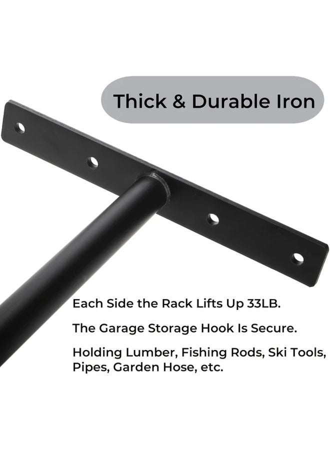 1pc Overhead Garage Storage Rack Heavy Duty Ceiling Mounted Hanger For Lumber Bike Tools - Image 3