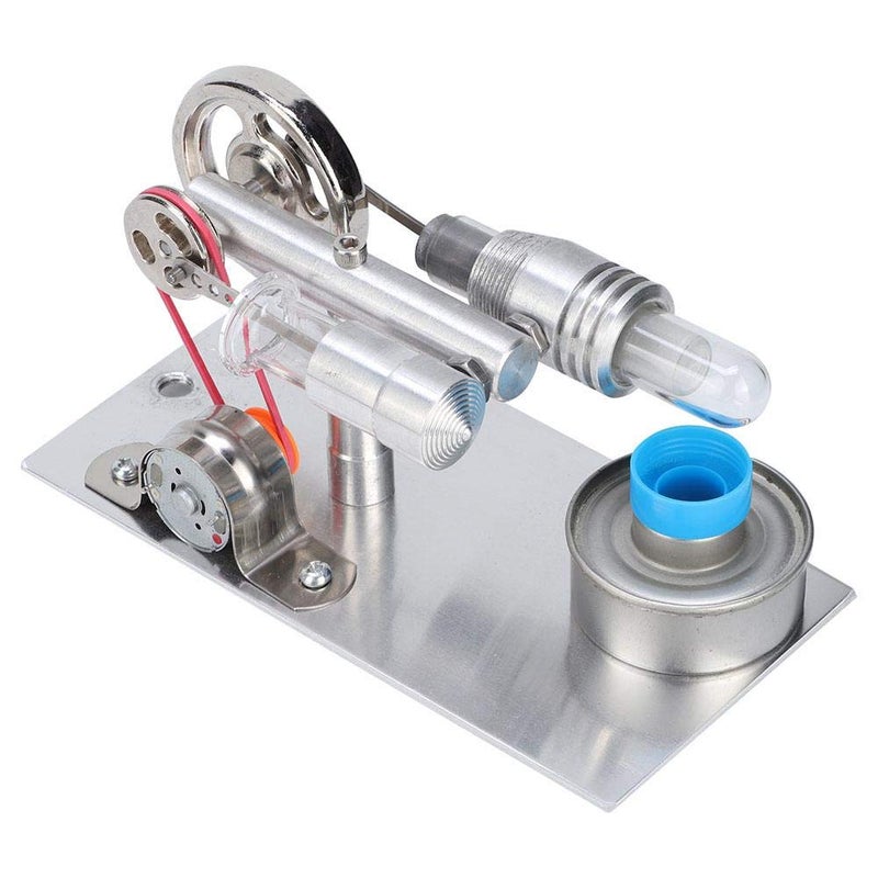 klarako Hot Air Teaching Model Mini Power Generator, Mini Stirling Engine, Stirling Engine Fan Stirling Engine for Physics Lab Teaching Model - Image 4