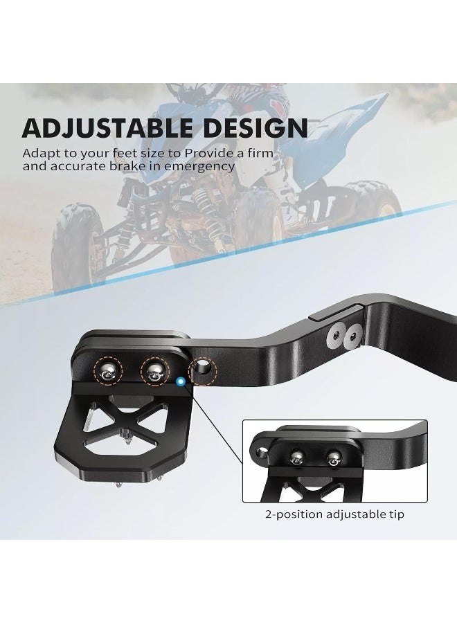 Ebiker Rear Brake Pedal Lever Extension Foot Peg Pad for Raptor - Image 3