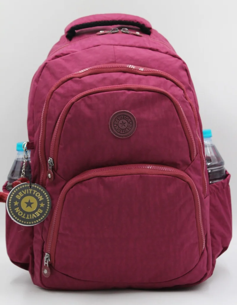 Bevitton 2100 Crinkle Waterproof Fabric Unisex School Backpack