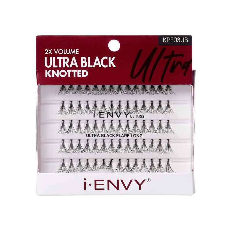 i.Envy iEnvy KISS Ultra Black Individual Lashes Ultimate Volume 70 Individual Long Lashes False Lashes - Image 1