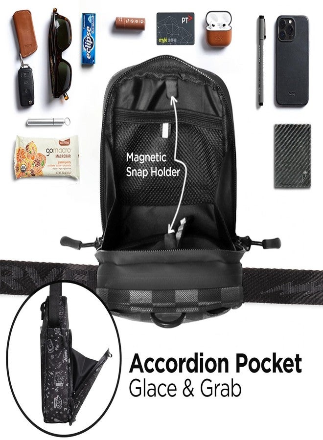 Supervek PRO Sling Bag for Men Crossbody - Water-Resistant One Side Bag for men - Cross Body Shoulder Hand Small Bag for men Travel Office - Mens Boys Passport Messenger Bags Gifts - Streetwear OG - Image 3