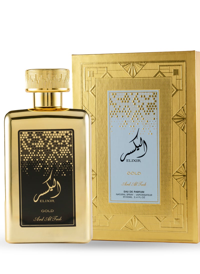 Ard Al Teeb Ard Al Teeb Elixr Gold Eau De Parfum for Male 100 ml  - Image 1