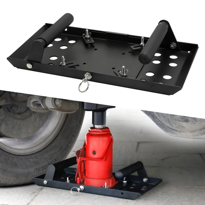 Bottle Jack Base Plate Universal Bottle Jack Stabilizer Stabilizing Jack Landing Pad Adjustable Size Enlarged Base Fit for improving The Stability of The JackMAX 20 Tons