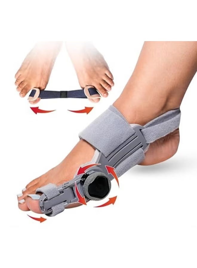 Orthopedic Bunion Corrector - Durable Toe Straightener with Soft Silicone Layer & Adjustable Rotating Knob - Improves Foot Alignment & Pain Relief - Practical for Daily Use - Image 1