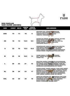 rusepin Raglan Dog Tee Anti Social Pupper Club Printed Reflective Full Sleeves Dog T-Shirt/Apparel/Clothes/Tees Gift For Small Dogs.Navy/Red/Xxs (Chihuahuas, Papillons)  - Image 3