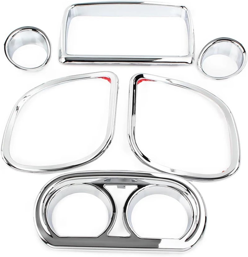 Wivplex 6Pcs Chrome Motorcycle Gauge Trim Kit - Image 4