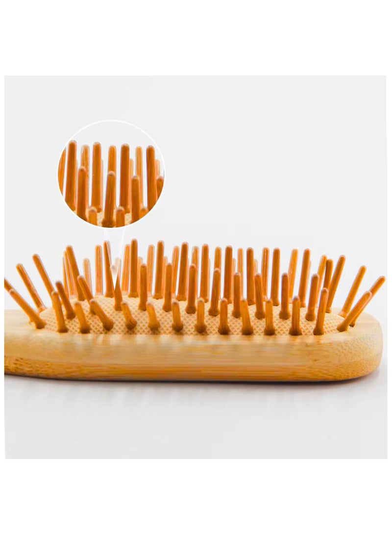 Cera Touch Mini Bamboo Hair Brush – Portable Detangling & Scalp Massage bamboo hair brush, Wooden Hair Brush for Smooth & Frizz-Free Hair – Wooden Hair Brush Perfect for Women, Men & Kids. - Image 3