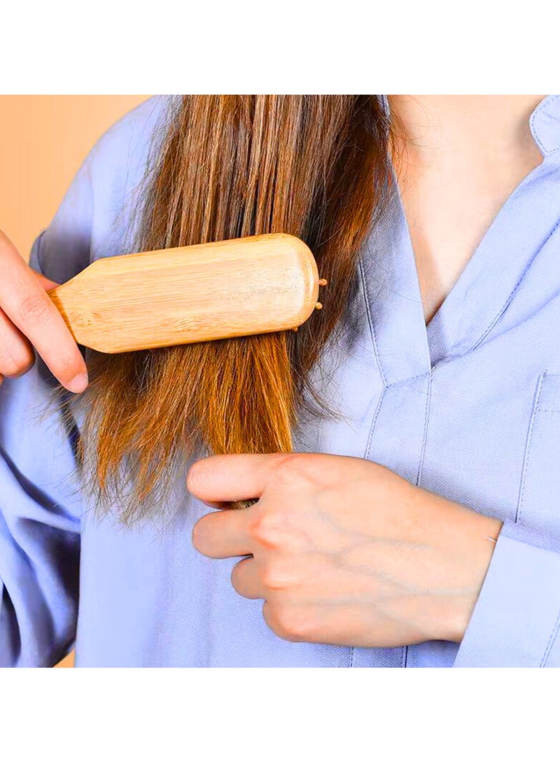 Cera Touch Mini Bamboo Hair Brush – Portable Detangling & Scalp Massage bamboo hair brush, Wooden Hair Brush for Smooth & Frizz-Free Hair – Wooden Hair Brush Perfect for Women, Men & Kids. - Image 5