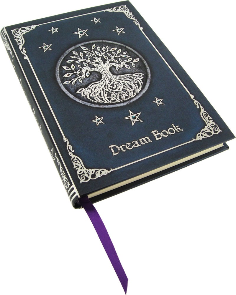 Nemesis Now Tree of Life Embossed Dream Book Journal, Paper, Purple Ribbon Bookmark, 17cm - Image 4