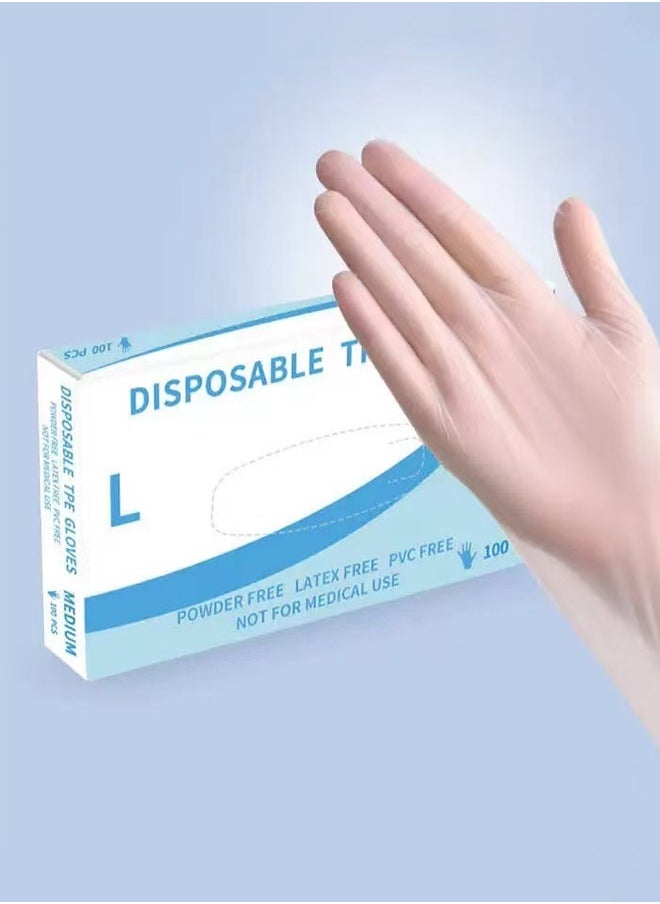 Generic 100-Piece Vinyl Disposable Powder Free Gloves Large  - Image 1