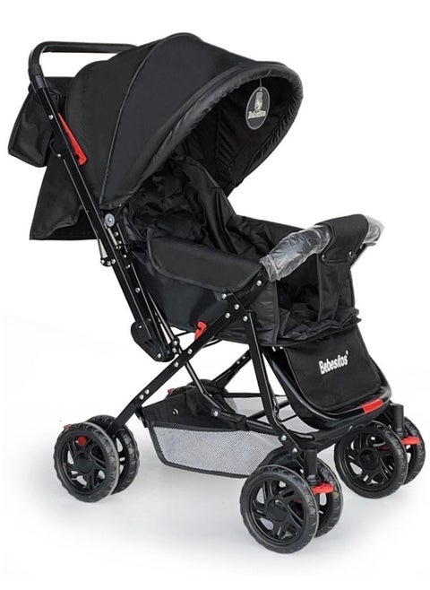 Heavy Duty Sturdy Reversible Fast Folding Baby Stroller With Storage Bag
