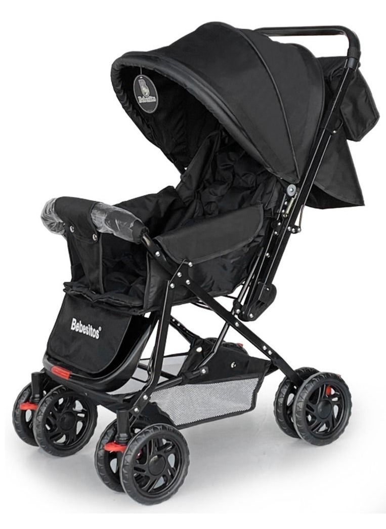 Heavy Duty Sturdy Reversible Fast Folding Baby Stroller With Storage Bag