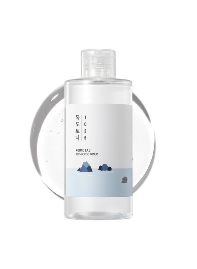 ROUND LAB 1025 Dokdo Toner 6.76 Fl Oz, Oil Control and Reduces Excess Sebum, Gentle Exfoliating Facial Toner, Deep Sea Water for Moisturization, Soft Finish Without Stickiness, Korean Skin Care - Image 1