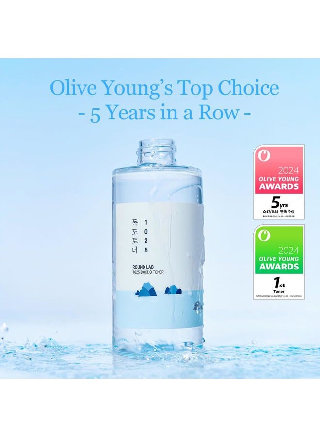 ROUND LAB 1025 Dokdo Toner 6.76 Fl Oz, Oil Control and Reduces Excess Sebum, Gentle Exfoliating Facial Toner, Deep Sea Water for Moisturization, Soft Finish Without Stickiness, Korean Skin Care - Image 3