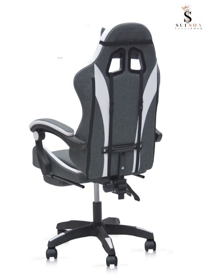 SULSHA Heavy Duty Steel HighBack Racing Style With Pu Leather Bucket Seat Headrestl Lumbar Support Steel 5 Star Base Compatible With ESports Chair - Image 2