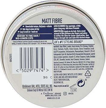 VO5 Extreme Style Matt Fibre 75ml - Image 2