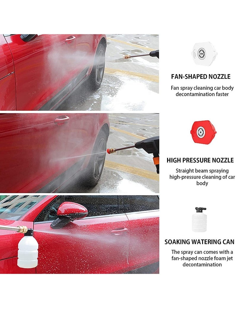 BGM 48V Cordless Portable Washer Electric High Pressure Cleaner Machine 200W 30Bar Lithium Handheld Car Cleaning Device With Foam Generator Nozzle Water Pump  - Image 4