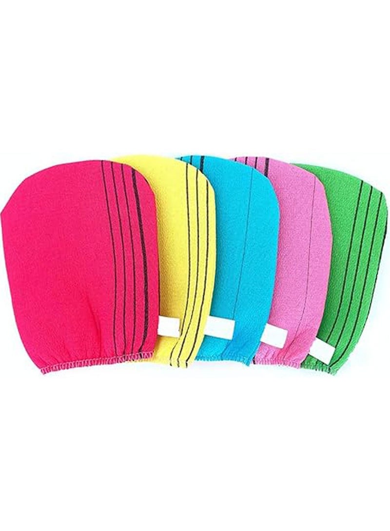 general 5PCS/Set Korean Exfoliating Bath Washcloth Body Scrub Portable Shower Towel Adults Washing Clean Exfoliate Towel Wash Cleaning - Image 1