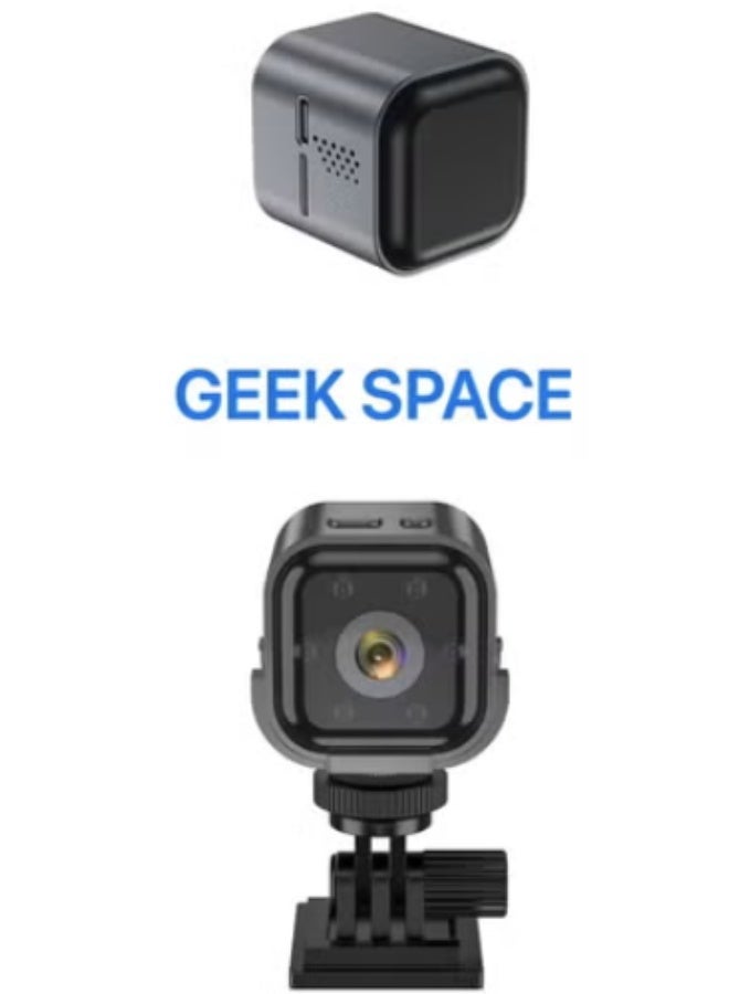 GEEK SPACE Mini WiFi HD Security Camera 1080P Wireless Smart Indoor Camera with Night Vision, Motion Detection, Two-Way Audio, Remote Viewing, TF Card Recording, Loop Recording & Mobile App Support - Image 1