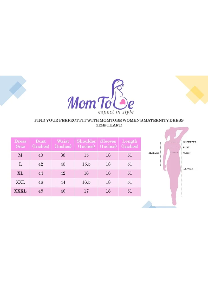 TUMMY Tiered Maternity Dress