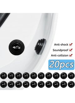 Best 20PCS Car Door Shock Absorber Cushion Gasket Decoration Sticker Shock-Absorbing Gasket Anti-Collision Gasket Car Accessories  - Image 1