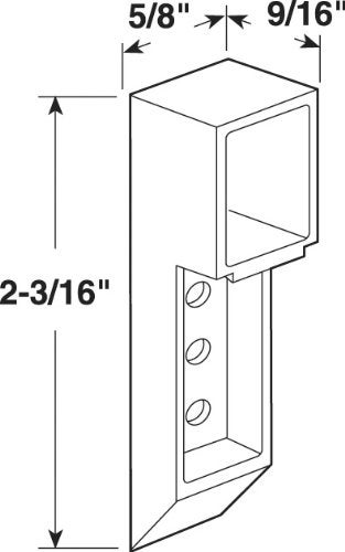 Prime-Line H 3837 2-3/16 In. White Plastic Window Channel Balance Sash Cams (2 Pack) - Image 2