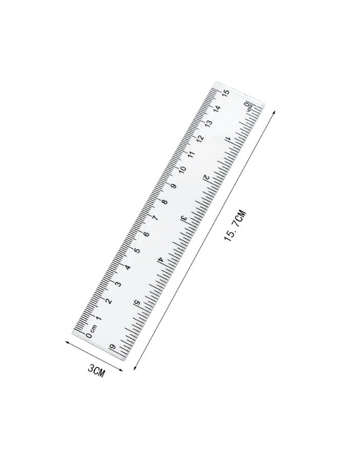 Clear Plastic Ruler Set  Double-Sided Measurement Scale Ruler, 15CM,20CM,30CM,Set of 3 - Image 5