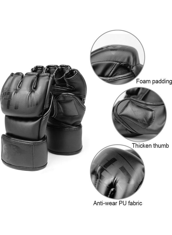 1-Pair MMA Boxing Gloves with Open Palm 25.00 x 5.00 x 20.00cm 25.00 x 5.00 x 20.00cm - Image 2