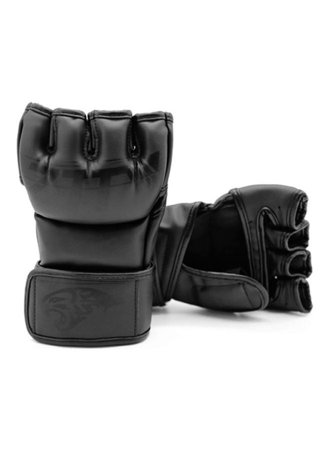 1-Pair MMA Boxing Gloves with Open Palm 25.00 x 5.00 x 20.00cm 25.00 x 5.00 x 20.00cm - Image 1