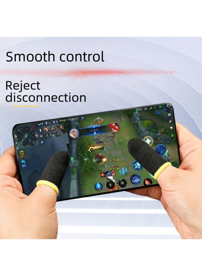 Neutral Pin Carbon Fiber Finger Cover Game Finger Cover Anti-sweat Gloves Chicken Artifact Hand Swim Finger Cover Anti-sweat Profession - Image 3