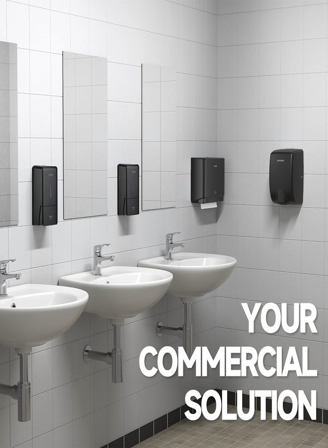 anydry Liquid Hand Soap Dispenser Wall Mounted 27oz Large Capacity Black - Image 4