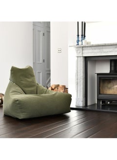 Extreme Lounging Extreme Lounging® - Original Mighty Brushed Suede Bean Bag - Made in UK - Premium Quality Double Stitched Bean Bag - Stylish, Soft & Comfortable - Color Moss  - Image 5