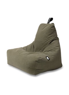 Extreme Lounging Extreme Lounging® - Original Mighty Brushed Suede Bean Bag - Made in UK - Premium Quality Double Stitched Bean Bag - Stylish, Soft & Comfortable - Color Moss  - Image 2