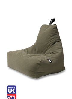 Extreme Lounging Extreme Lounging® - Original Mighty Brushed Suede Bean Bag - Made in UK - Premium Quality Double Stitched Bean Bag - Stylish, Soft & Comfortable - Color Moss  - Image 1
