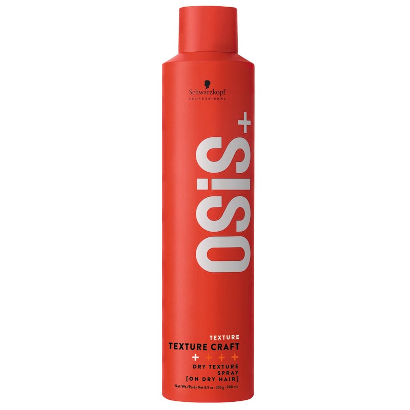 OSiS+ تكسچر كرافت – رذاذ تكسچر جاف لتكثيف الشعر - رفع الجذور مع إحساس ولمعان طبيعي – منتج خفيف لتصفيف الشعر – يسهل تمشيطه، 7.7 أونصة - Image 1