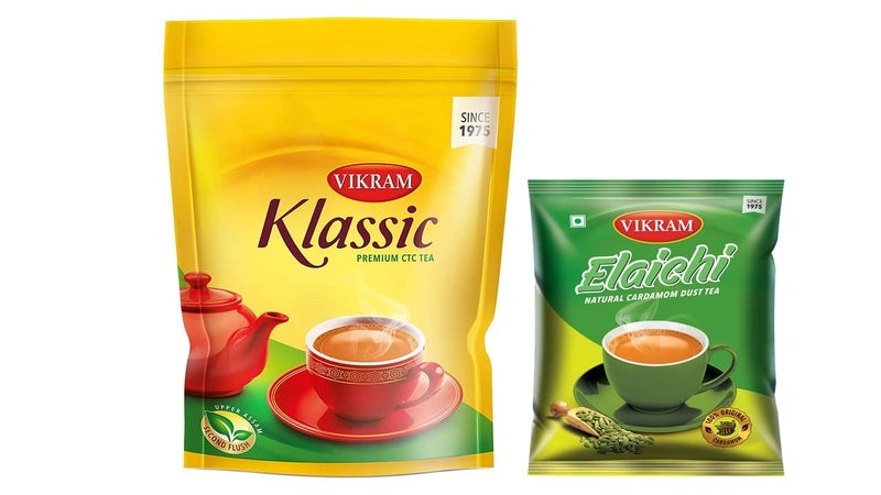 Vikram Tea Combo | Klassic Premium CTC 1kg & Elaichi 250g - 1250g (Pouch of 2) - Image 1