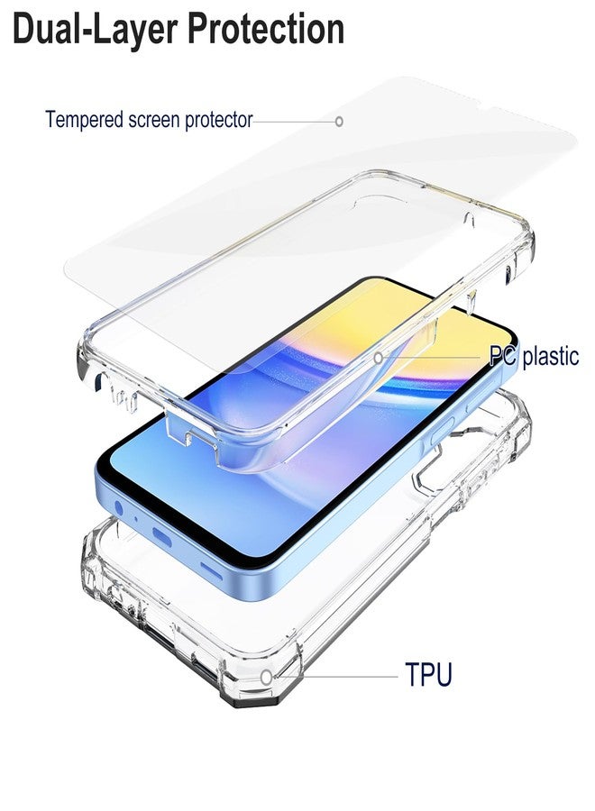 Ailiber for Samsung Galaxy A15 5G Case, Samsung A15 Case with Screen Protector, Dual Layer Structure Protection, Shockproof Corner TPU Bumper, Heavy Duty Cell Phone Case for Galaxy A15-Clear - Image 3