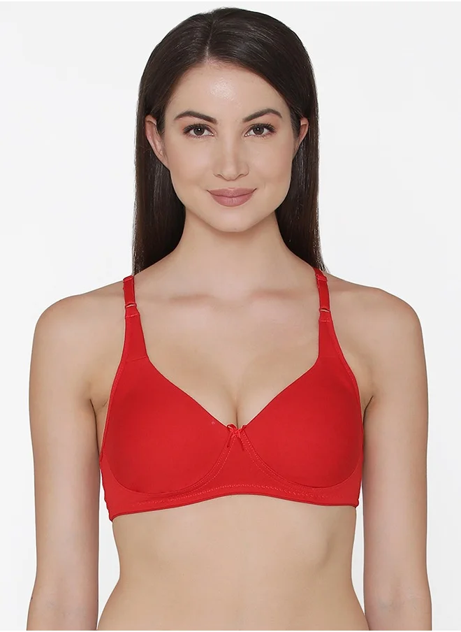 كلوفيا Clovia Pack of 3 Non-Padded Non-Wired Full Coverage Bra with Double Layered Cups - Cotton Rich