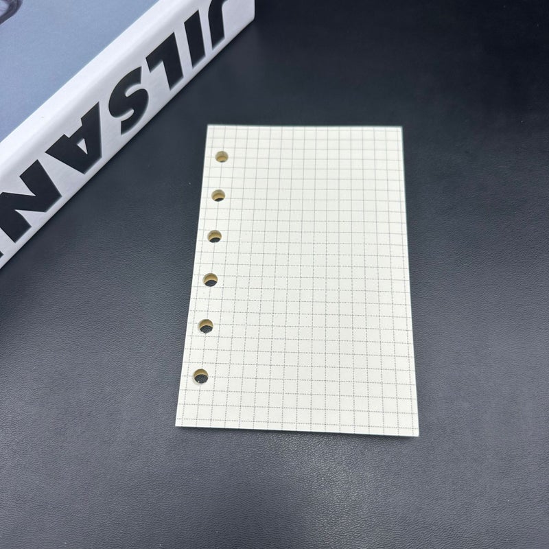 Generic Factory Direct Grid Paper Refill A5 Notebook Core A7 (six-hole) Plaid 40 sheets 