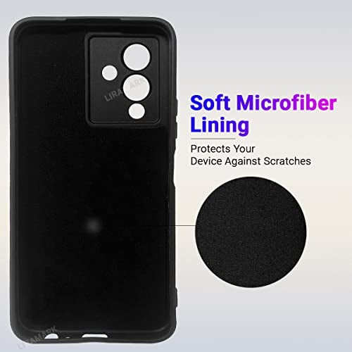 LIRAMARK Silicone Soft Back Cover Case for Infinix Note 12 Pro 5G / Note 12 5G (Silicone Black) - Image 2