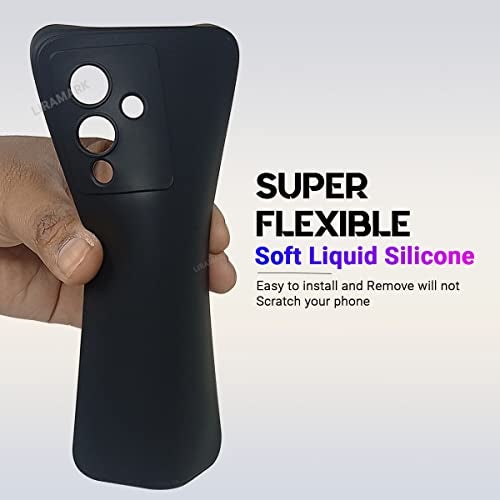 LIRAMARK Silicone Soft Back Cover Case for Infinix Note 12 Pro 5G / Note 12 5G (Silicone Black) - Image 4