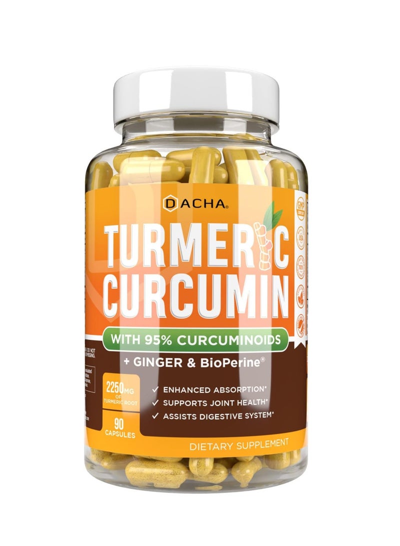 مكمل الكركمين الكركمي - 2250 ملجم، 90 كبسولة