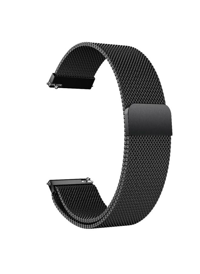 Generic - Replacement Strap For Galaxy Watch Active Milanese Watch Band Black - Image 1