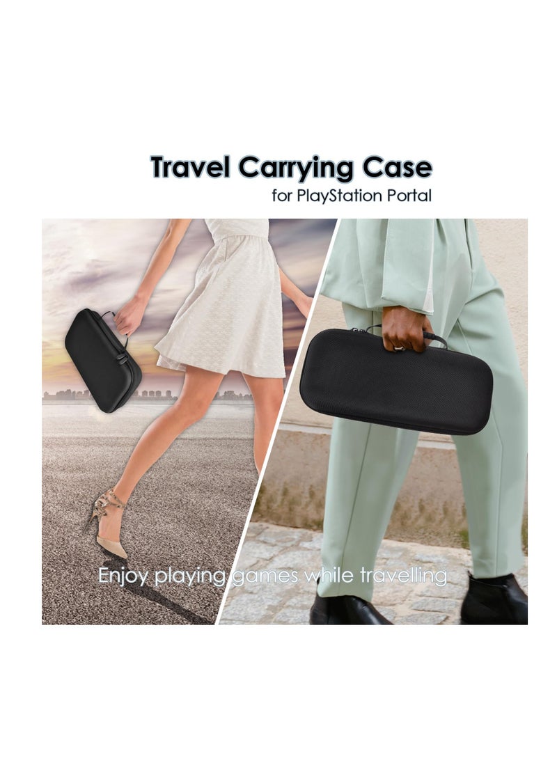 XICEN - XICEN PS Portal Carrying Case, Hard Eva Shell Compatible with PlayStation Portal Remote Player, Protective Case Cover with Protector Screen for PlayStation Portal (Nylon) - Image 1